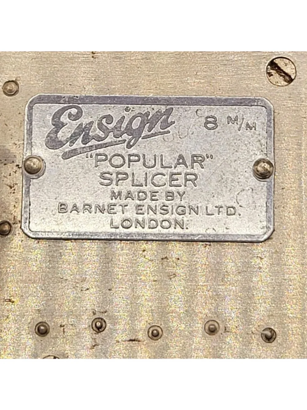 Ensign Ltd Popular Film Splicer for 8mm Film London England with Instructions